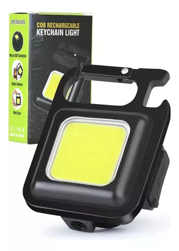 3 Linternas Led Recargable Llavero Multiuso Táctico